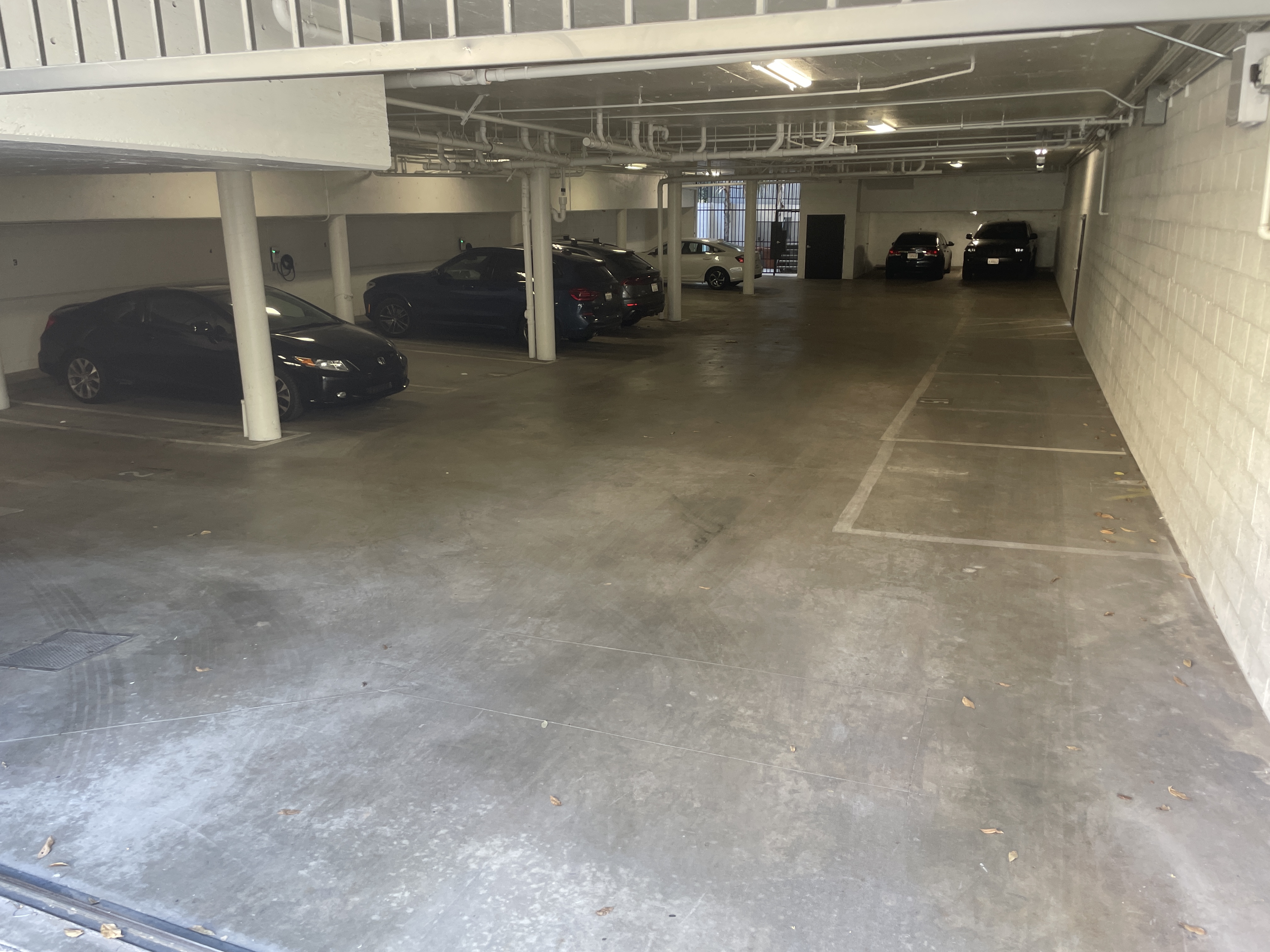 Picture of covered, private garage parking.